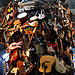 Roots and Branches sculpture of 500 guitars